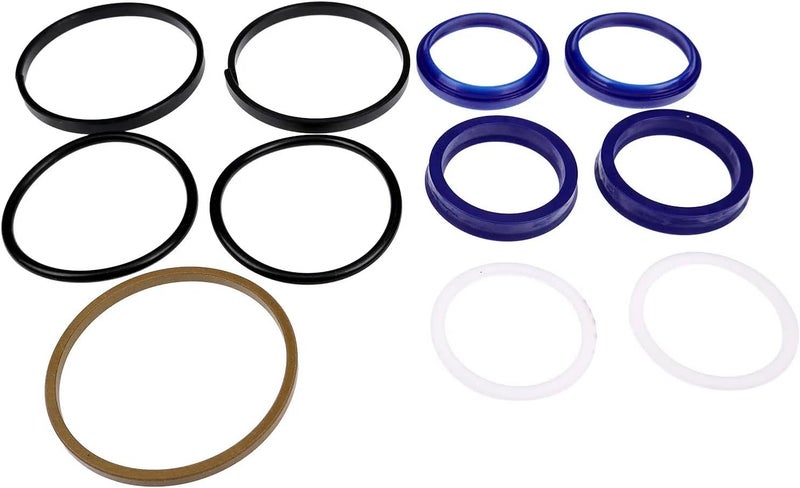 WQSING Power Steering Cylinder Seal Kit 83957762 Compatible with Ford 6610 7710 7610 5610 New Holland TB80 TB85 TB90 TB100 TB110 TB120 6610S 7610S 8010 CAR49101 S.12911 - Image 1